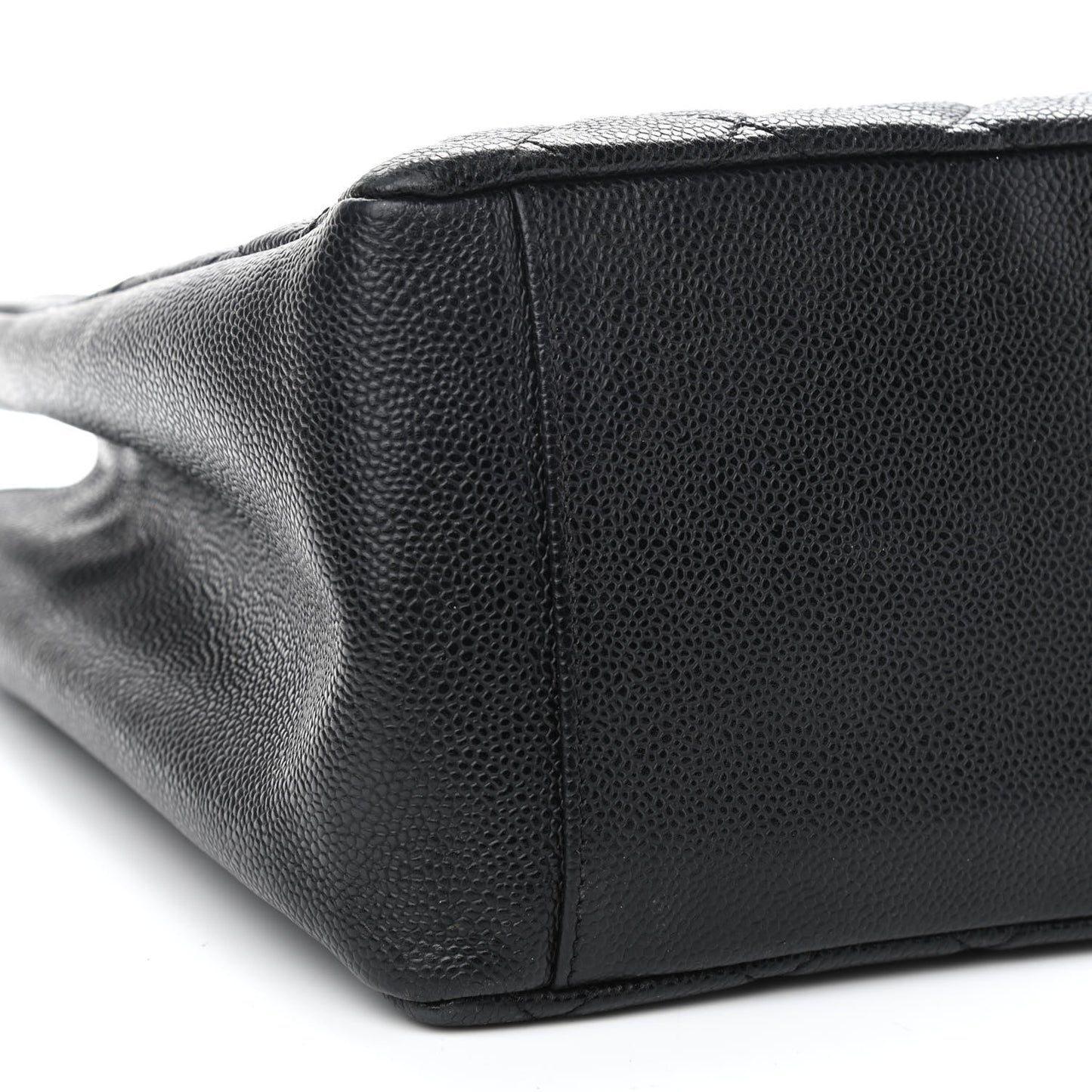 Caviar Quilted Grand Shopping Tote GST Black