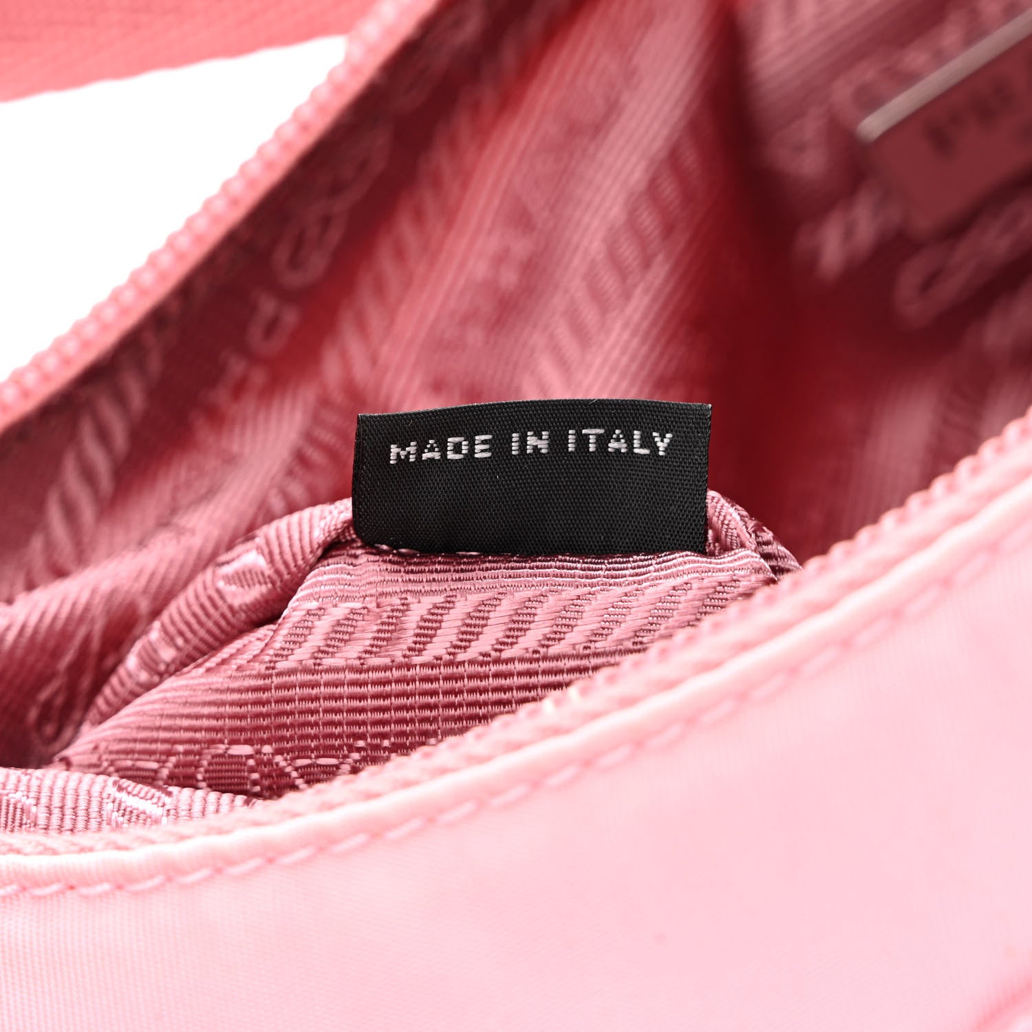 Prada Tessuto Nylon Saffiano Mini Re-Edition 2000 Bag Rosa 7 of 13