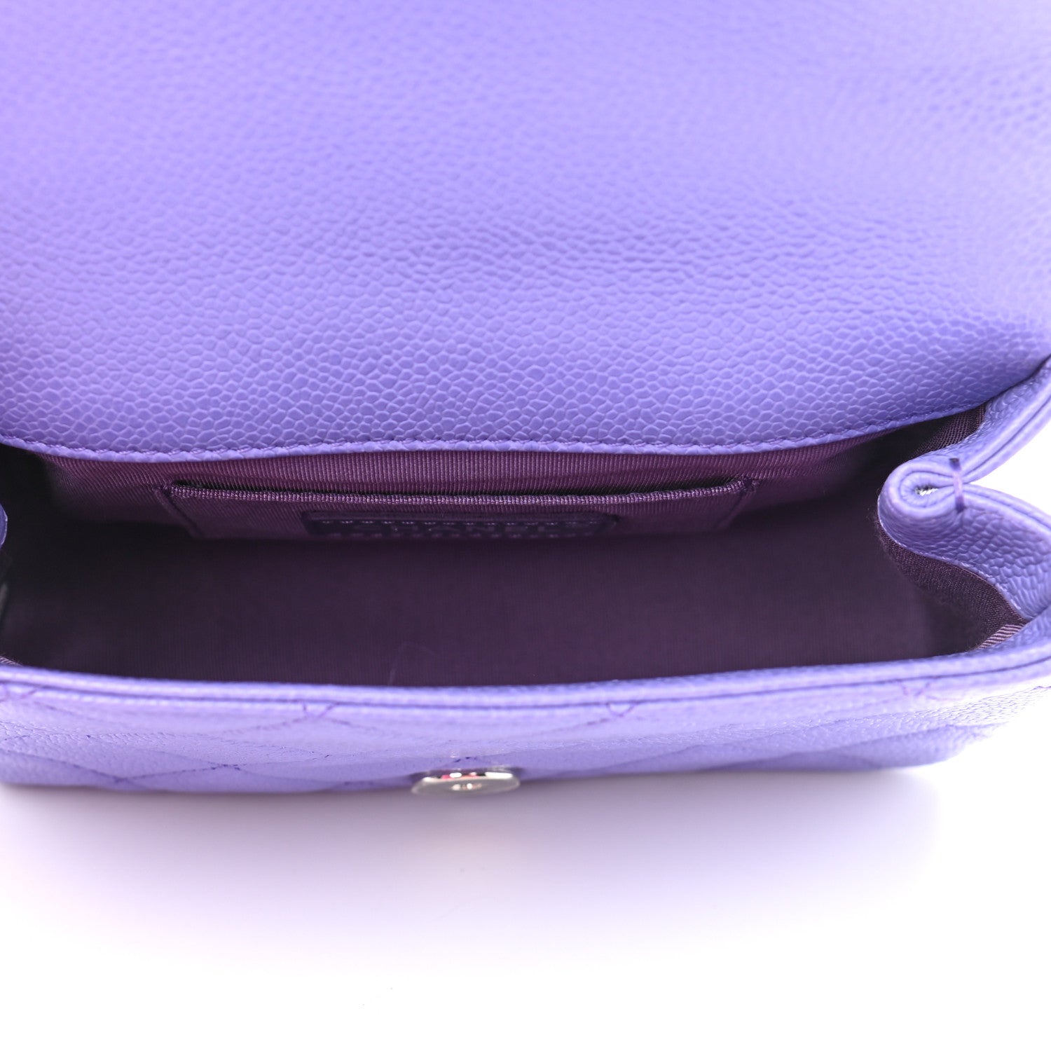 Chanel Caviar Quilted Incognito Mini Square Flap Purple 5 of 12