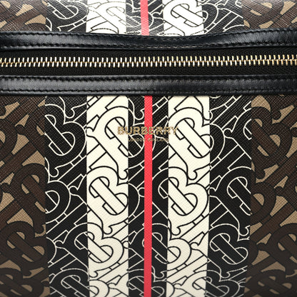 Burberry E-Canvas Monogram Stripe Medium Sonny Bum Bag Bridle Brown 9 of 11