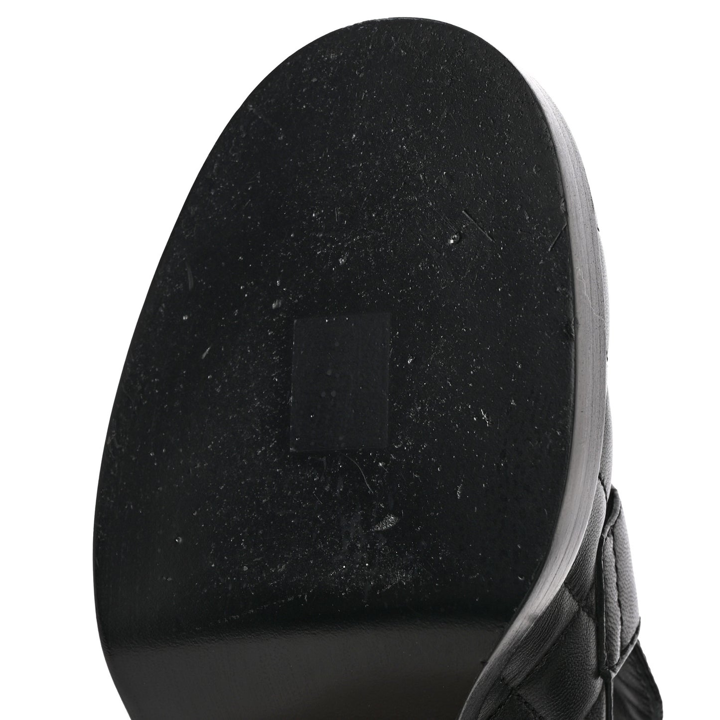 Lambskin Quilted CC Heart Loafers 38 Black