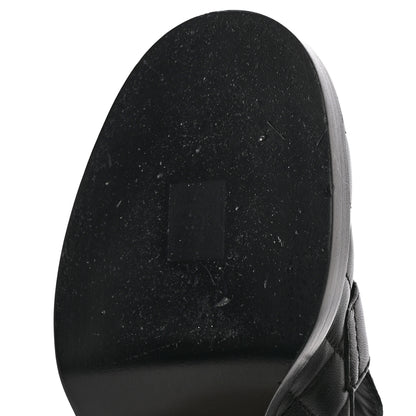 Chanel Lambskin Quilted CC Heart Loafers 38 Black 11 of 16