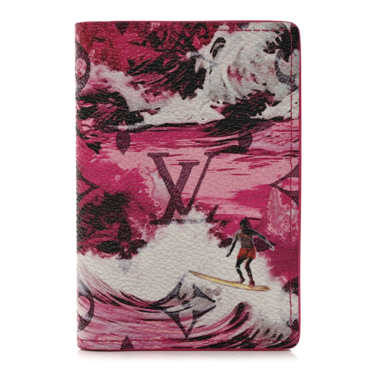 Monogram Surfin' Pocket Organizer NM Pink Pink