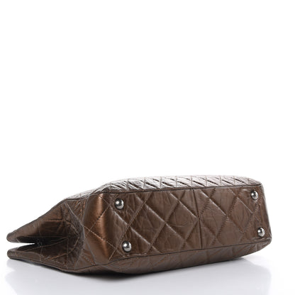 Chanel Aged Calfskin Reissue 2.55 Tote Bronze 4 of 11