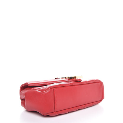 Saint Laurent Nappa Matelasse Chevron Classic Monogram Baby Chain Bag New Red 4 of 8