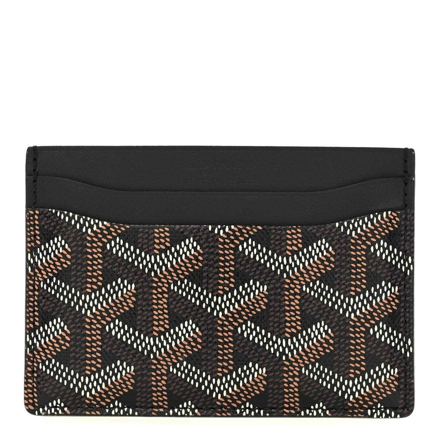 Goyardine Saint Sulpice Card Holder Black