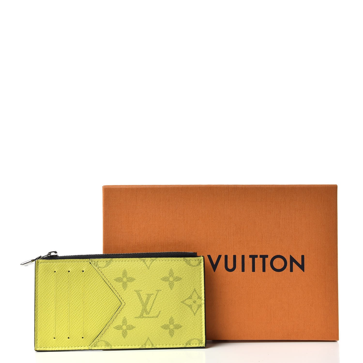 Louis Vuitton Monogram Taiga Coin Card Holder Yellow 7 of 7