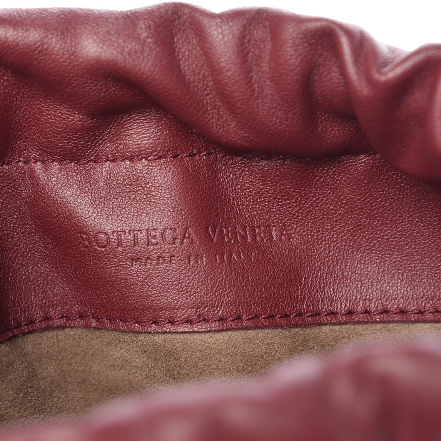 Bottega Veneta Nappa Intrecciato Drawstring Bucket Bag Barolo 6 of 9