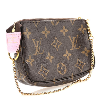 Louis Vuitton Monogram 2016 Christmas Animation Mini Pochette Accessories Rose Ballerine 3 of 7