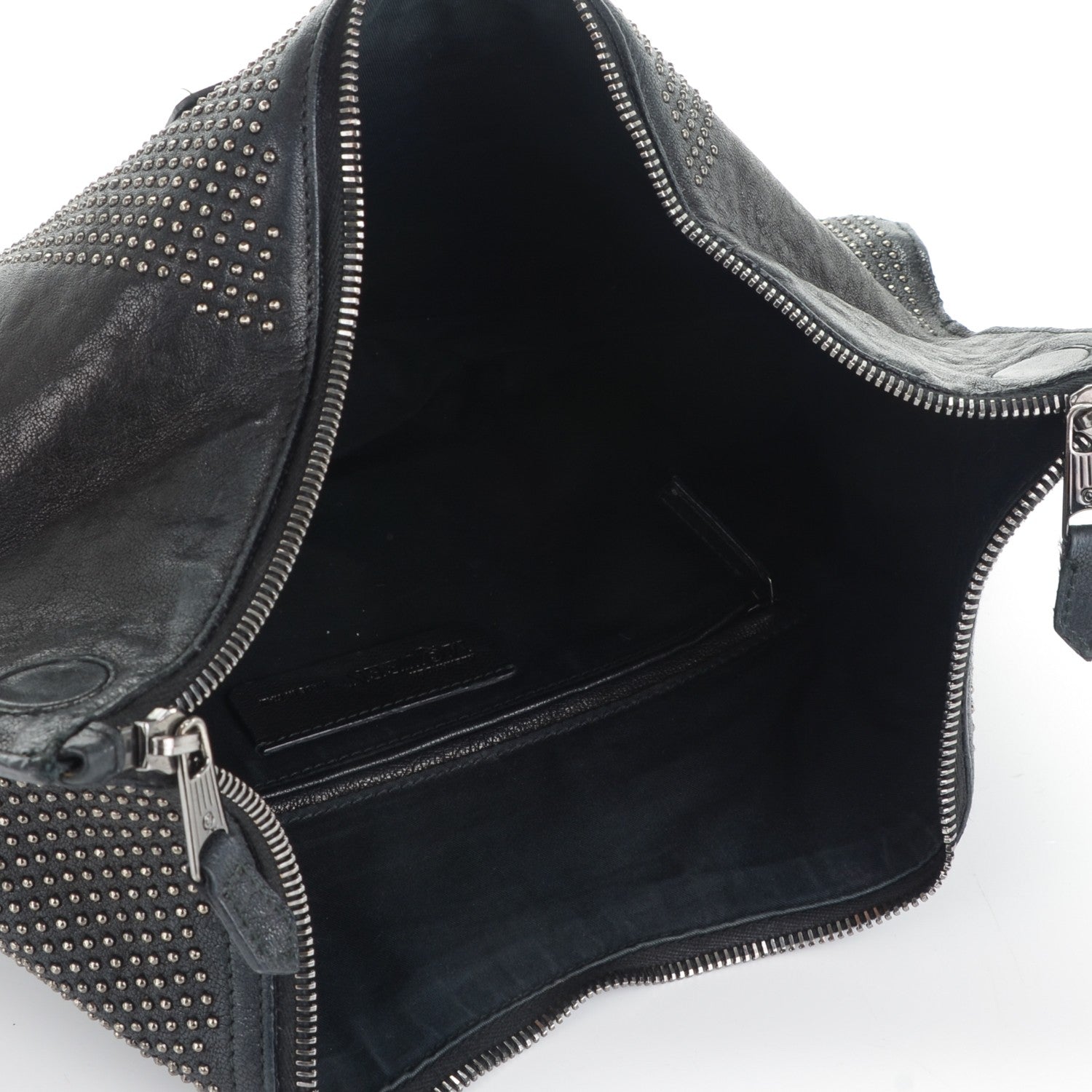 Alexander McQueen Calfskin Studded De Manta Clutch Black 5 of 7