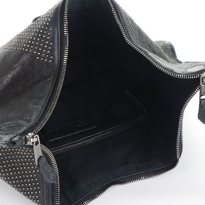 Alexander McQueen Calfskin Studded De Manta Clutch Black 5 of 7