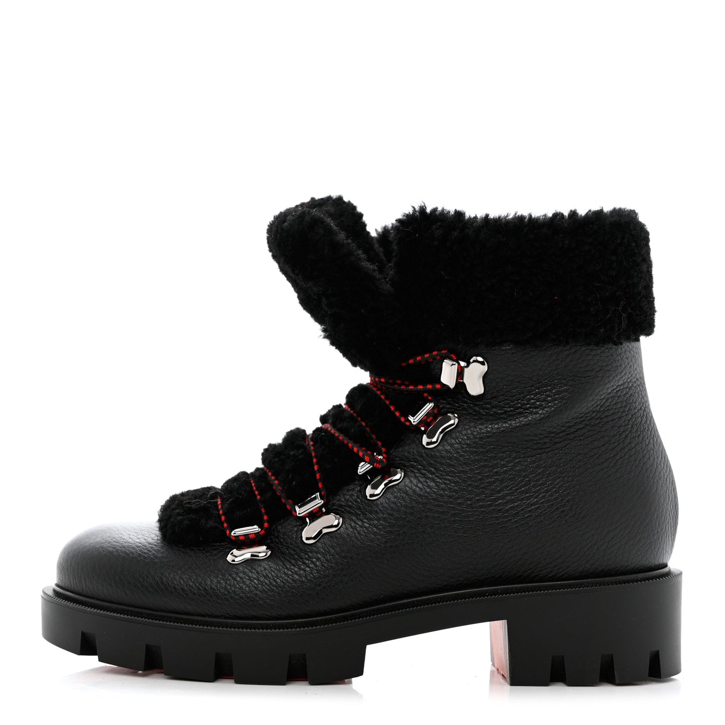 Calfskin Shearling Edelvizir 70 Desert Boots 37 Black