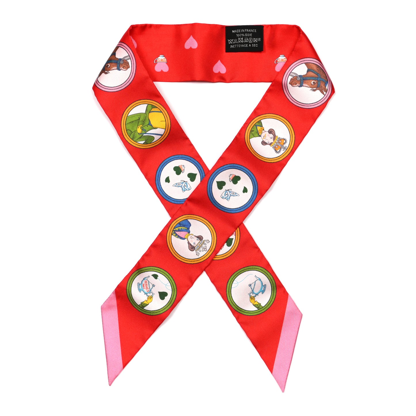 Silk Tea Time Twilly Rouge Vif Vert Multicolor