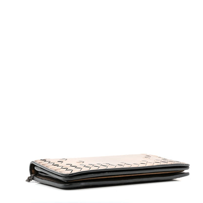 Bottega Veneta Metallic Nappa Intrecciato Continental Wallet on Chain Dark Copper 4 of 14