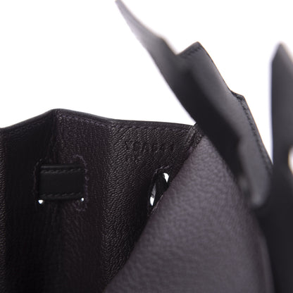 Hermes Swift Horseshoe Birkin 25 Black Prunoir 9 of 10