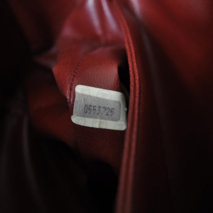 Chanel Lambskin Shoulder Bag Red 8 of 9