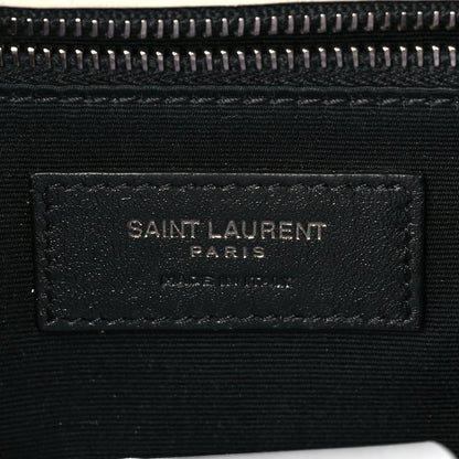 Saint Laurent Crinkled Calfskin Matelasse Monogram Medium Niki Chain Satchel Ivory 5 of 8