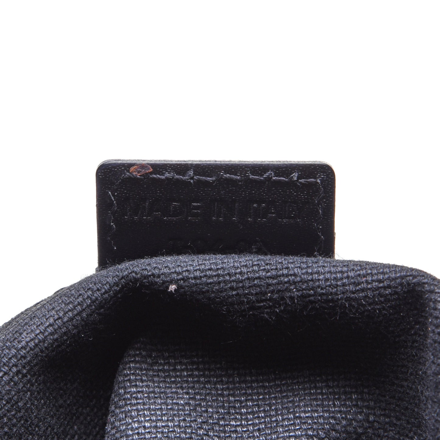Grainy Calfskin House Check Horn Toggle Shoulder Bag Black