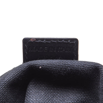 Burberry Grainy Calfskin House Check Horn Toggle Shoulder Bag Black 9 of 11