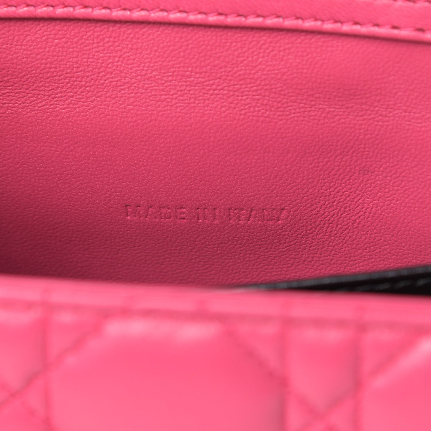 Christian Dior Lambskin Cannage Miss Dior Promenade Pouch Fuchsia 7 of 12