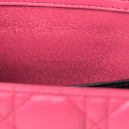 Christian Dior Lambskin Cannage Miss Dior Promenade Pouch Fuchsia 7 of 12