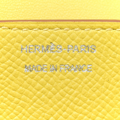 Hermes Epsom Passant Long Wallet Craie Lime 7 of 11