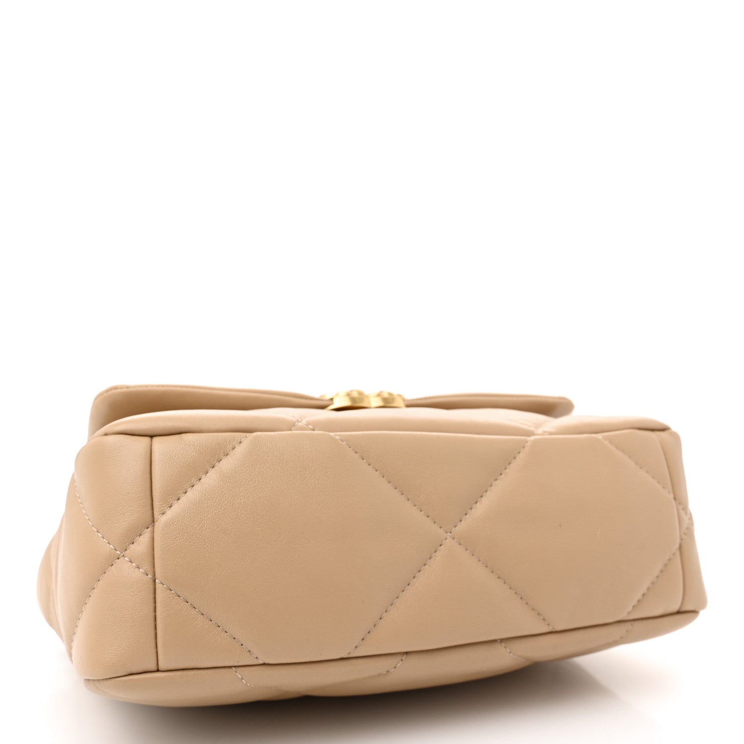 Chanel Lambskin Quilted Medium Chanel 19 Flap Beige 4 of 11