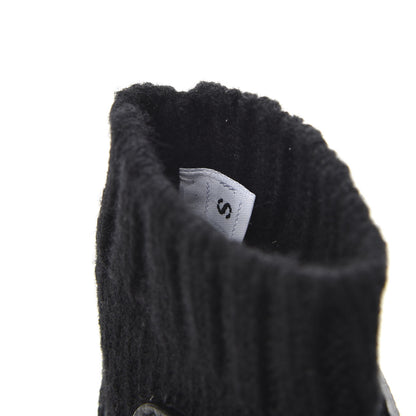 Hermes Cashmere Deerskin Baltimore Gloves S Black 3 of 5