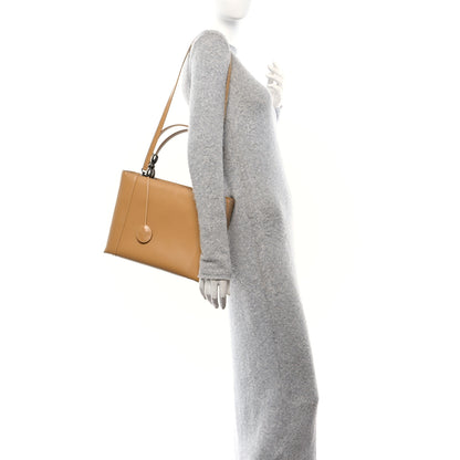 Christian Dior Patent Chrome Beaded Malice Tote Beige 2 of 10