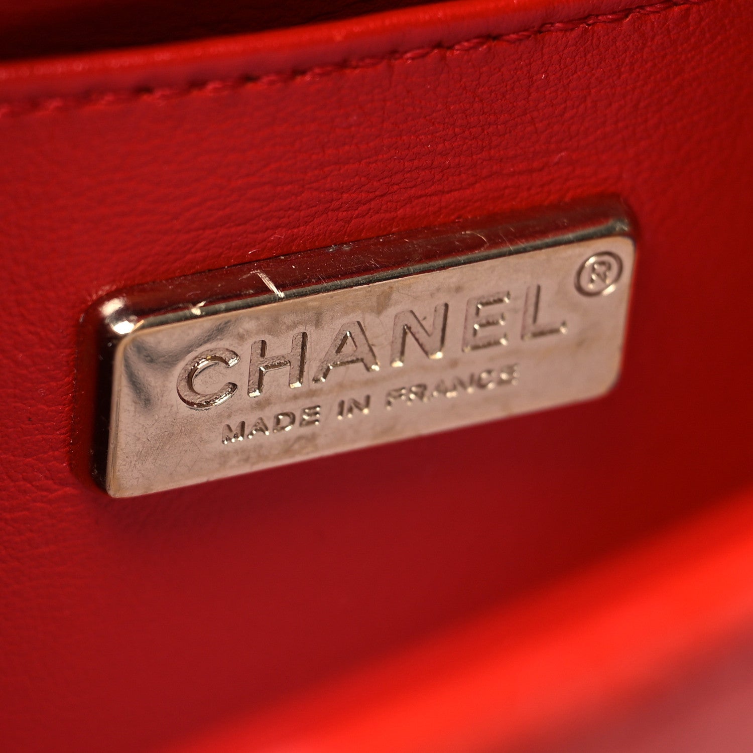 Chanel Snakeskin Mini Rectangular Flap Red 6 of 12