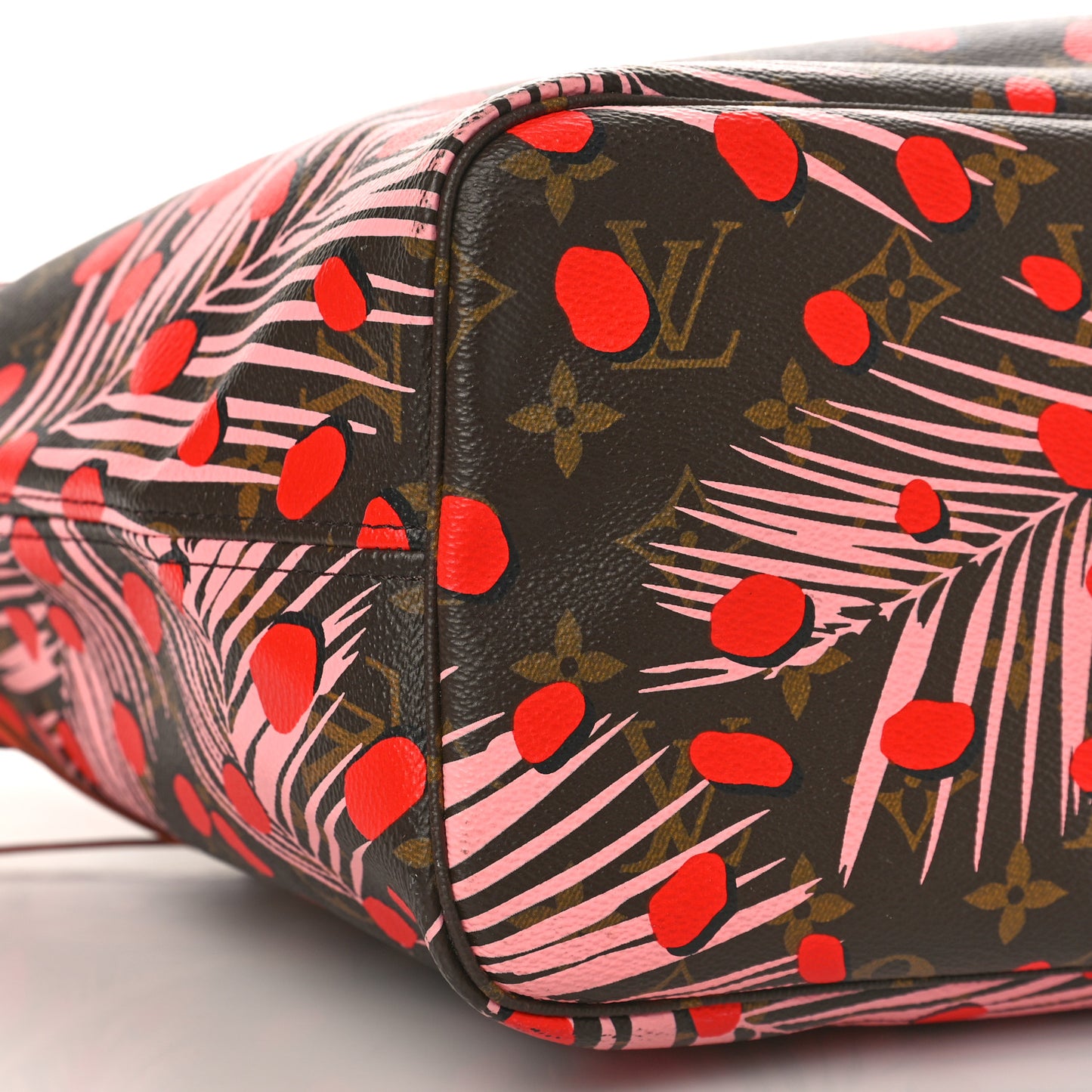 Monogram Jungle Dots Neo Neverfull MM Sugar Pink Poppy