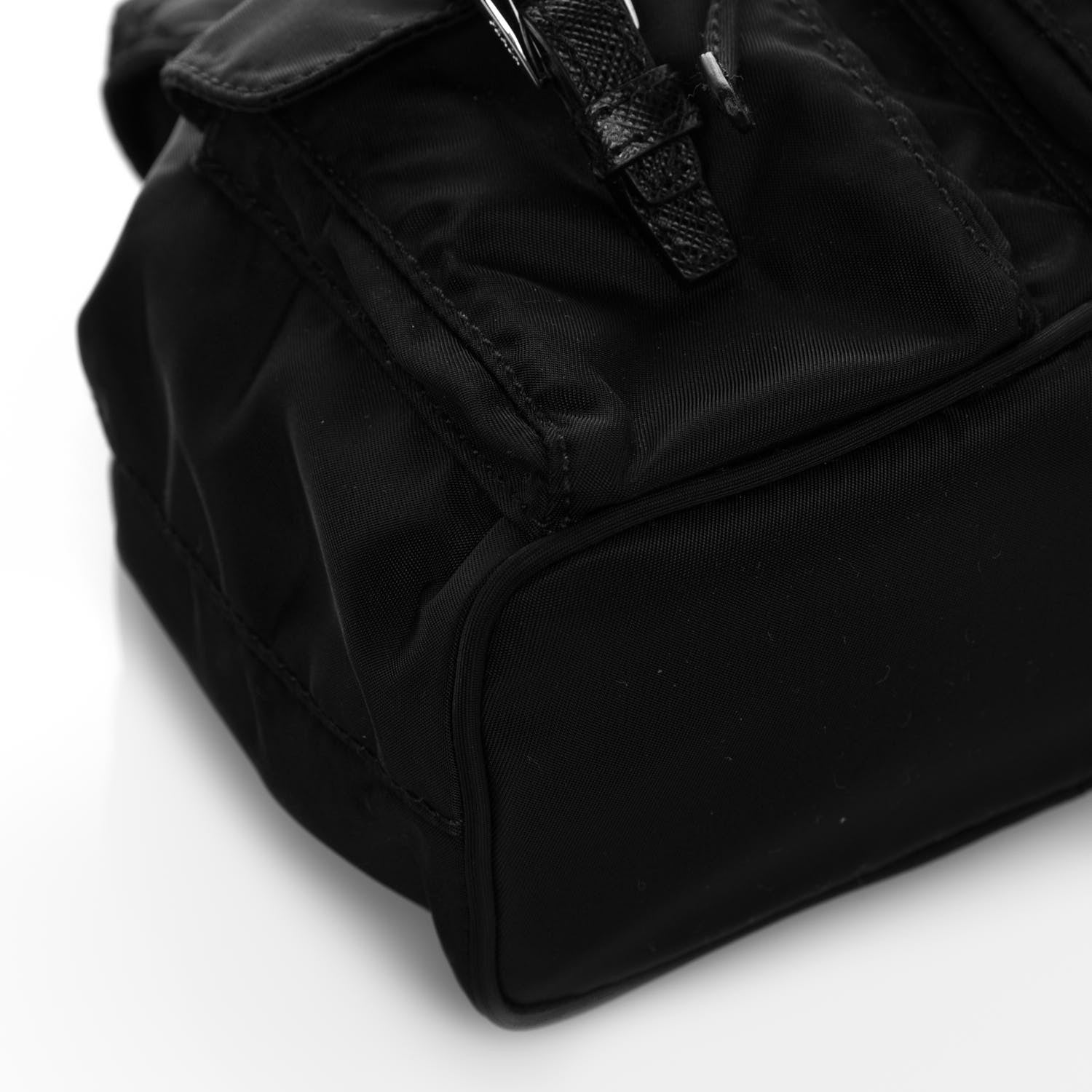 Prada Nylon Vela Mini Crossbody Backpack Black 7 of 10