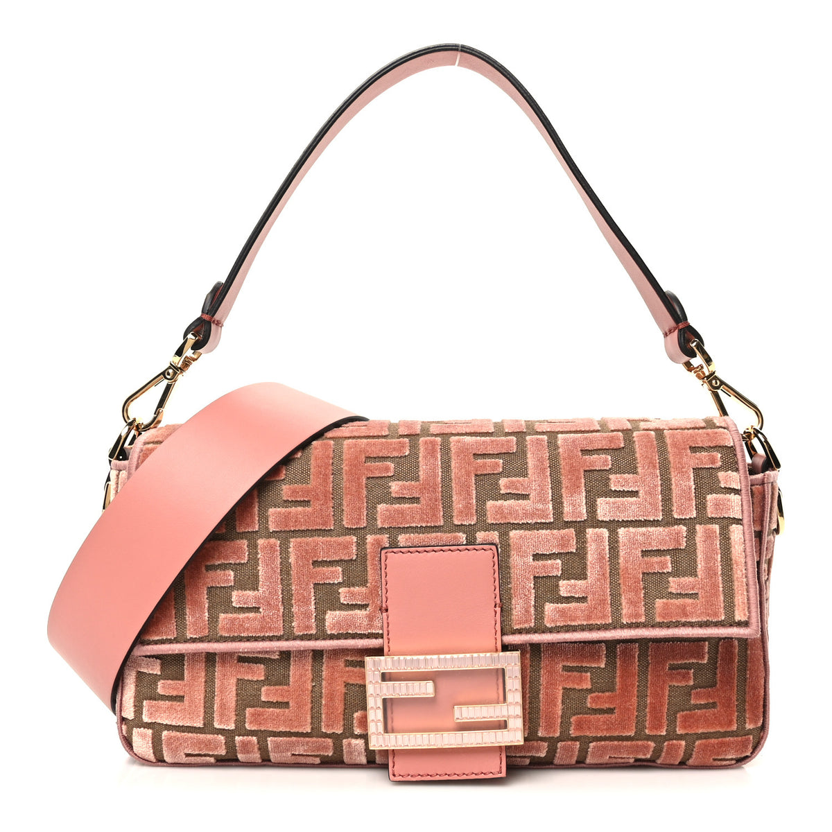Velvet Jacquard Crystal FF Baguette Macaron