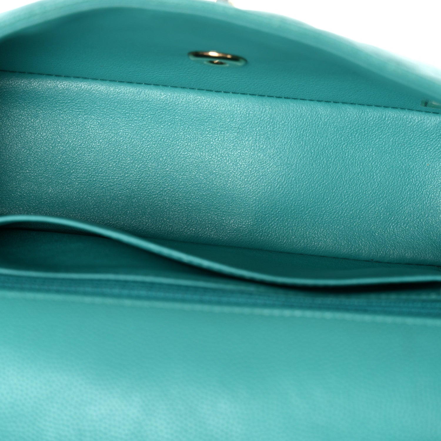 Chanel Caviar Quilted Mini Rectangular Flap Turquoise 5 of 10