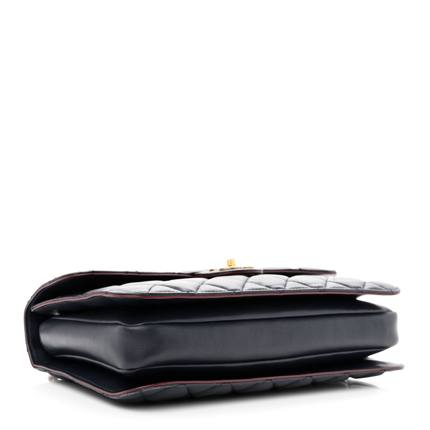 Chanel Calfskin Quilted Large Perfect Edge Flap Navy 4 of 12