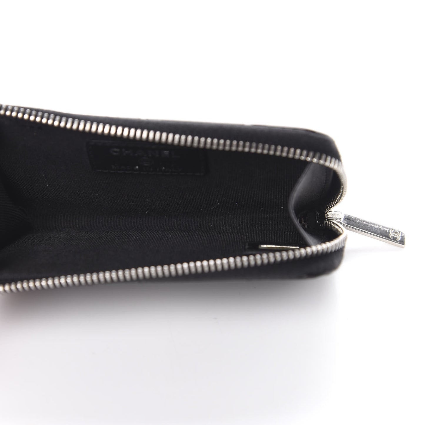 Patent Quilted Brilliant Key Holder Case Black