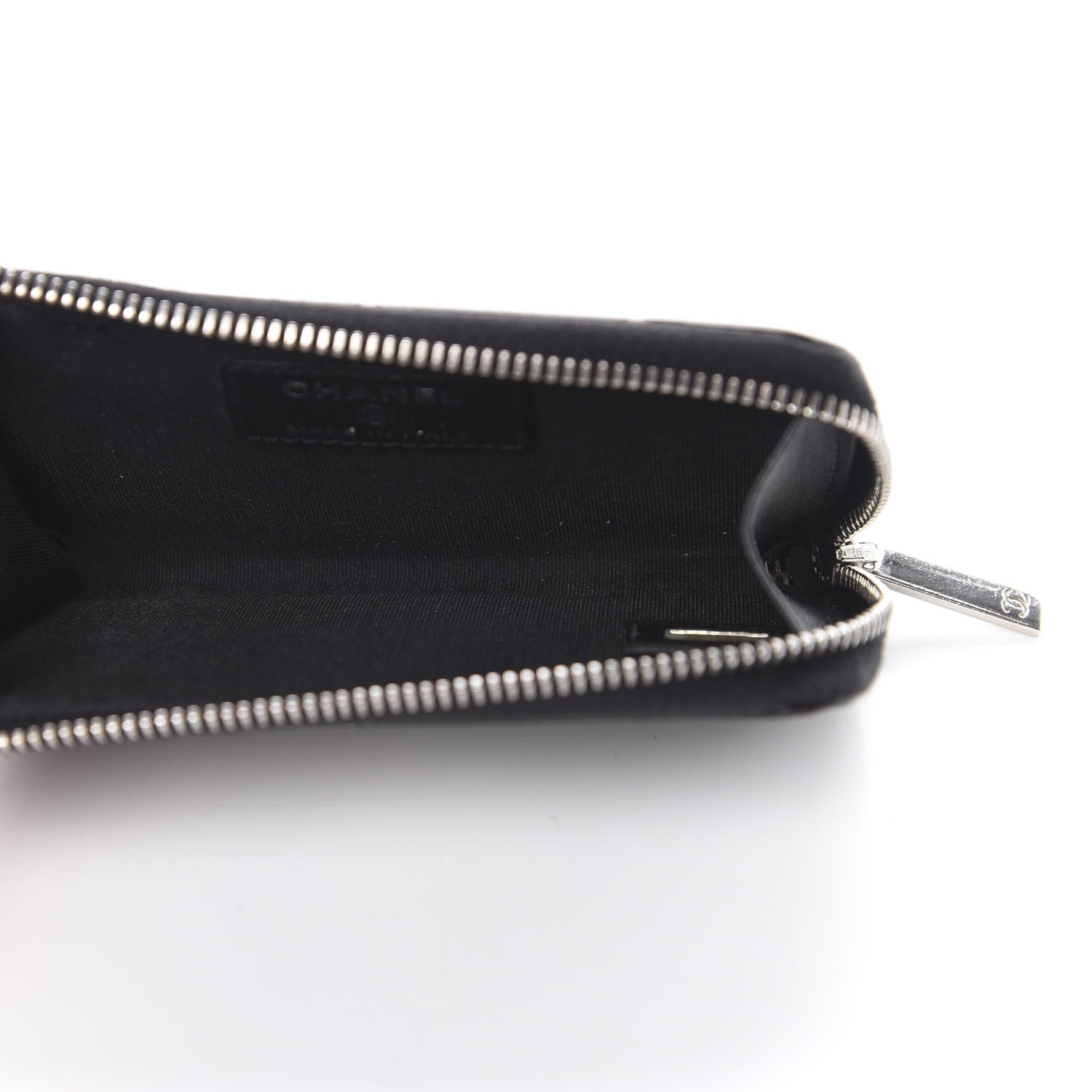 Chanel Patent Quilted Brilliant Key Holder Case Black 5 of 8