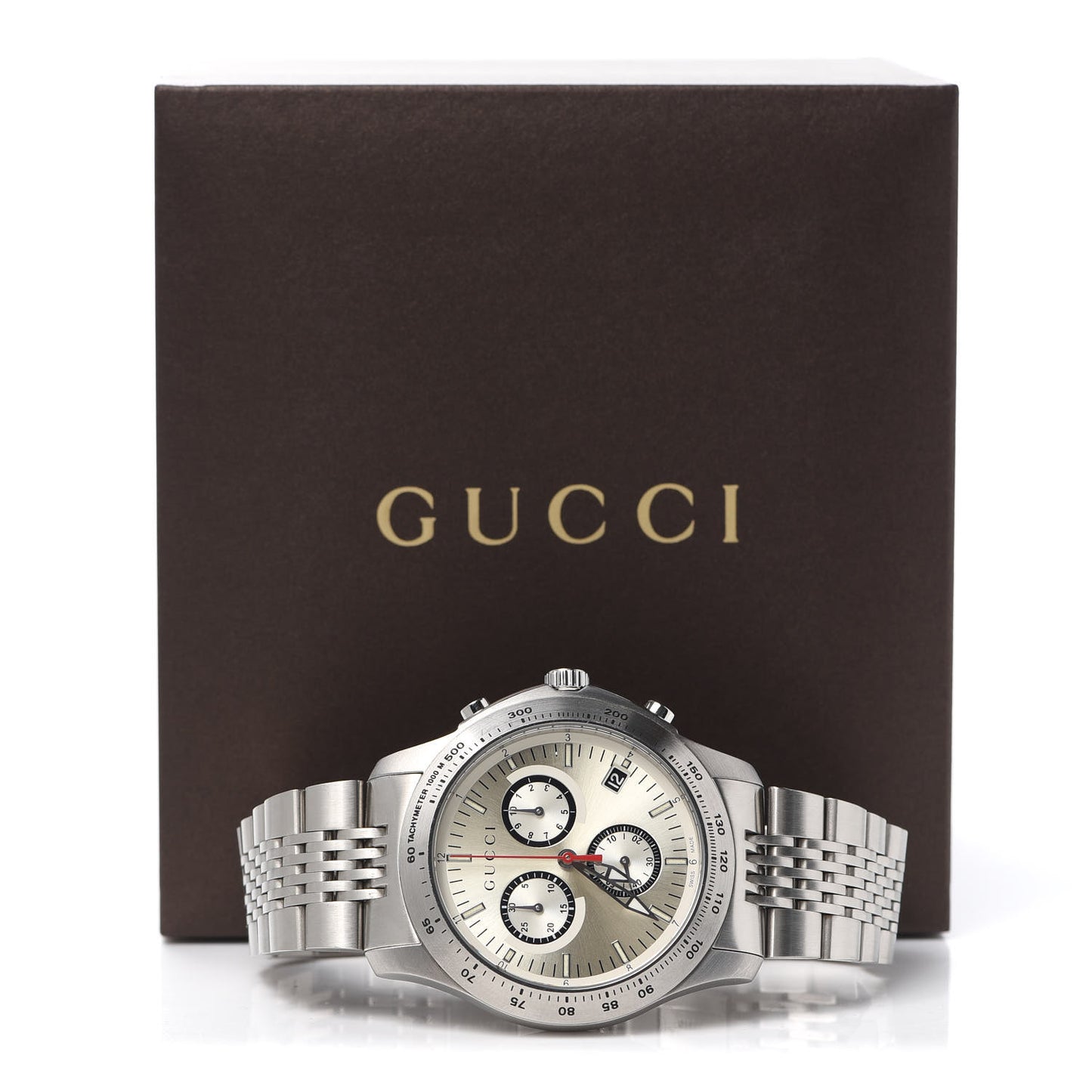 Stainless Steel 46mm G-Timeless Chronograph Quartz Watch