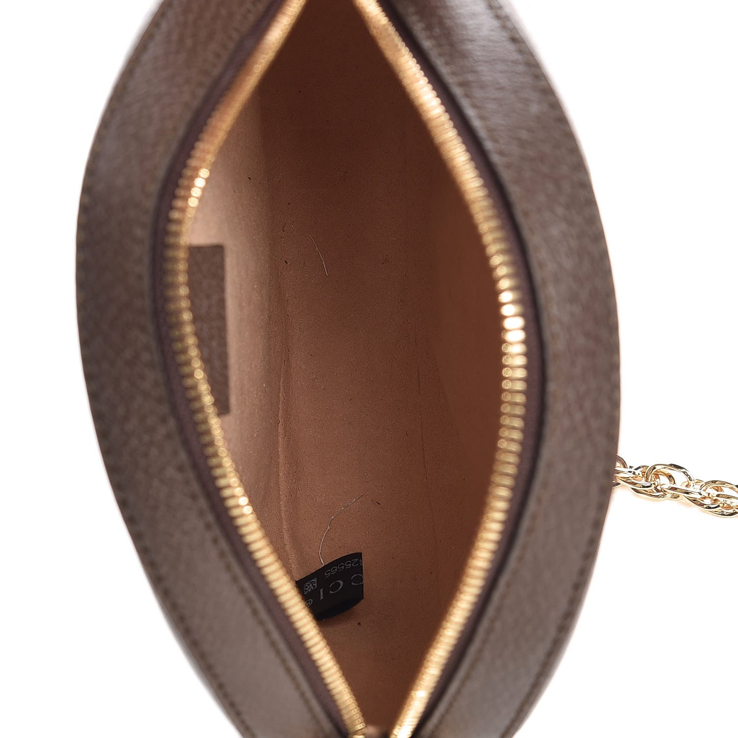 Gucci GG Supreme Monogram Web Mini Ophidia Round Shoulder Bag Brown 5 of 7