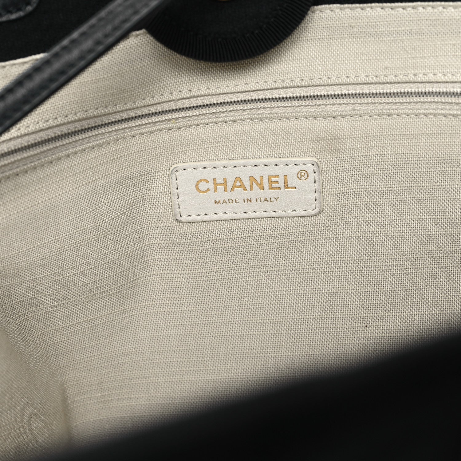 Chanel Mixed Fibers Small Deauville Tote Black 7 of 14