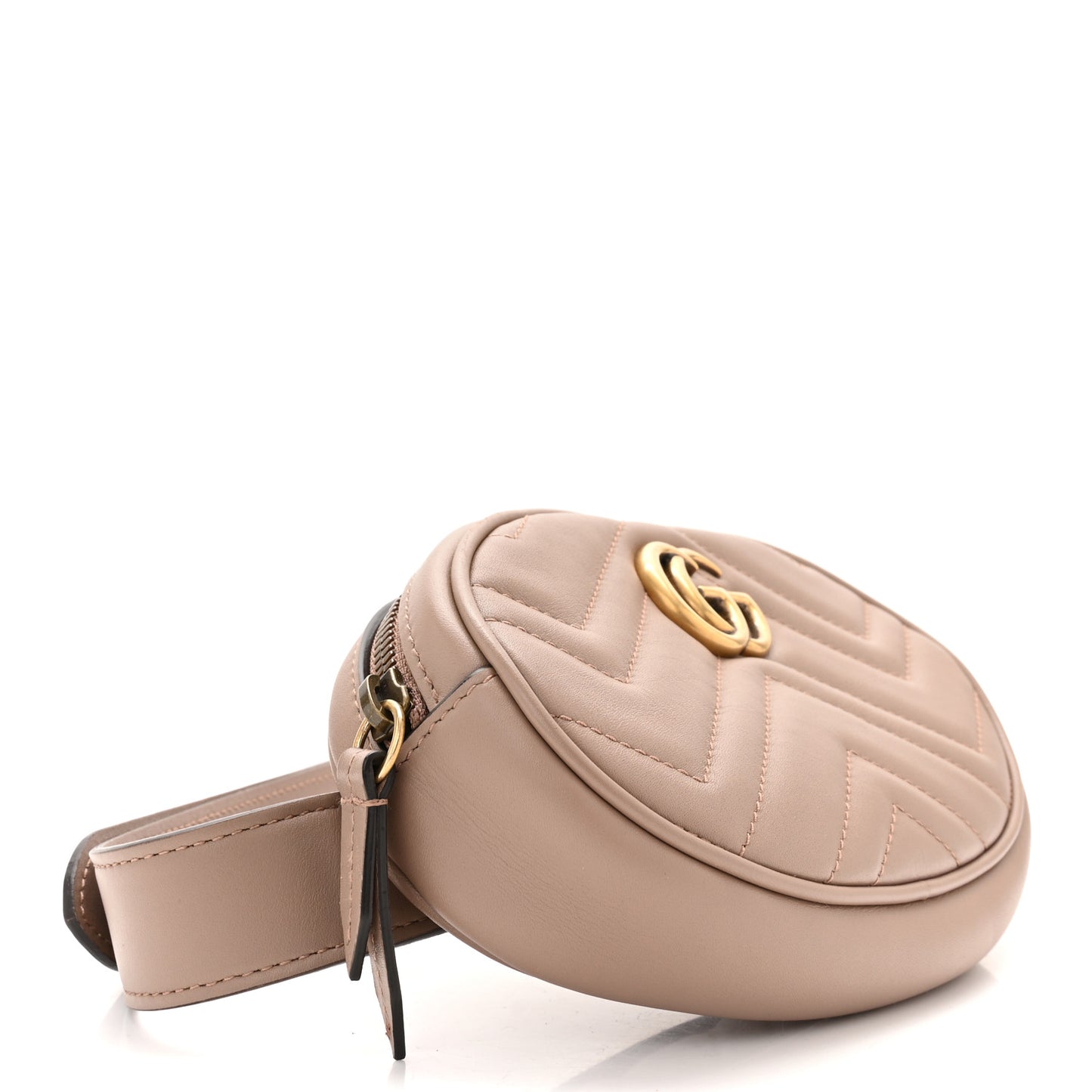 Calfskin Matelasse GG Marmont Belt Bag 85 34 Porcelain Rose