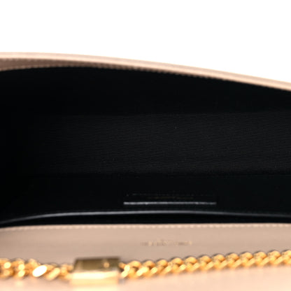 Saint Laurent Grain De Poudre Medium Monogram Kate Satchel Dark Beige 5 of 9