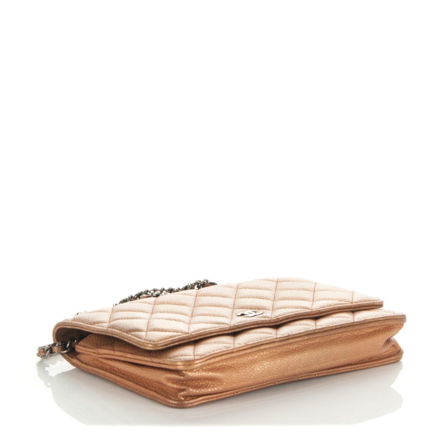Caviar Quilted Wallet On Chain WOC Copper