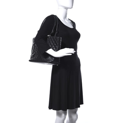 Chanel Calfskin Quilted Large Cambon Tote Black 2 of 12