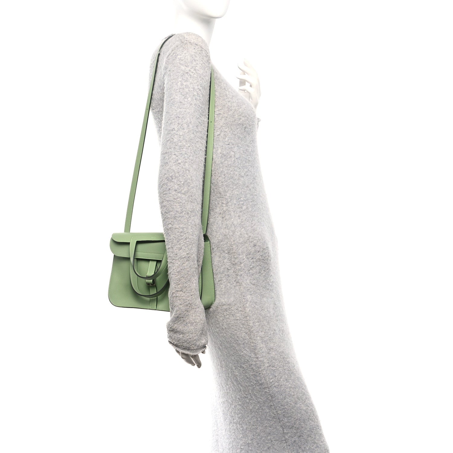 Hermes Evercolor Halzan 25 Vert Criquet 1826928 – FASHIONPHILE