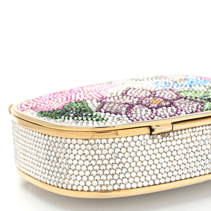 Judith Leiber Crystal Flower Minaudiere Clutch Gold 8 of 13