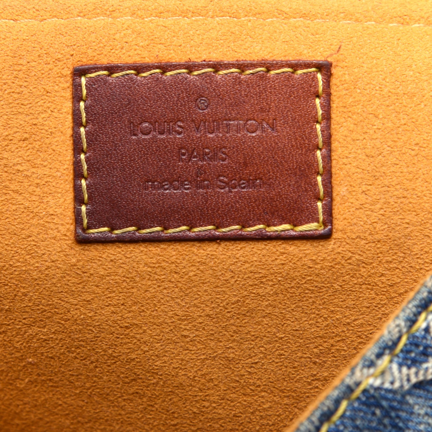 Monogram Denim Mini Pleaty Blue