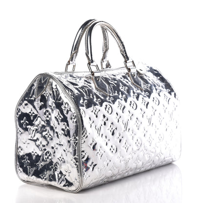 Louis Vuitton Monogram Miroir Speedy 30 Silver 3 of 25