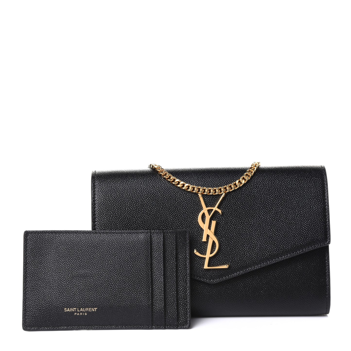 Grain De Poudre Uptown Chain Wallet Black