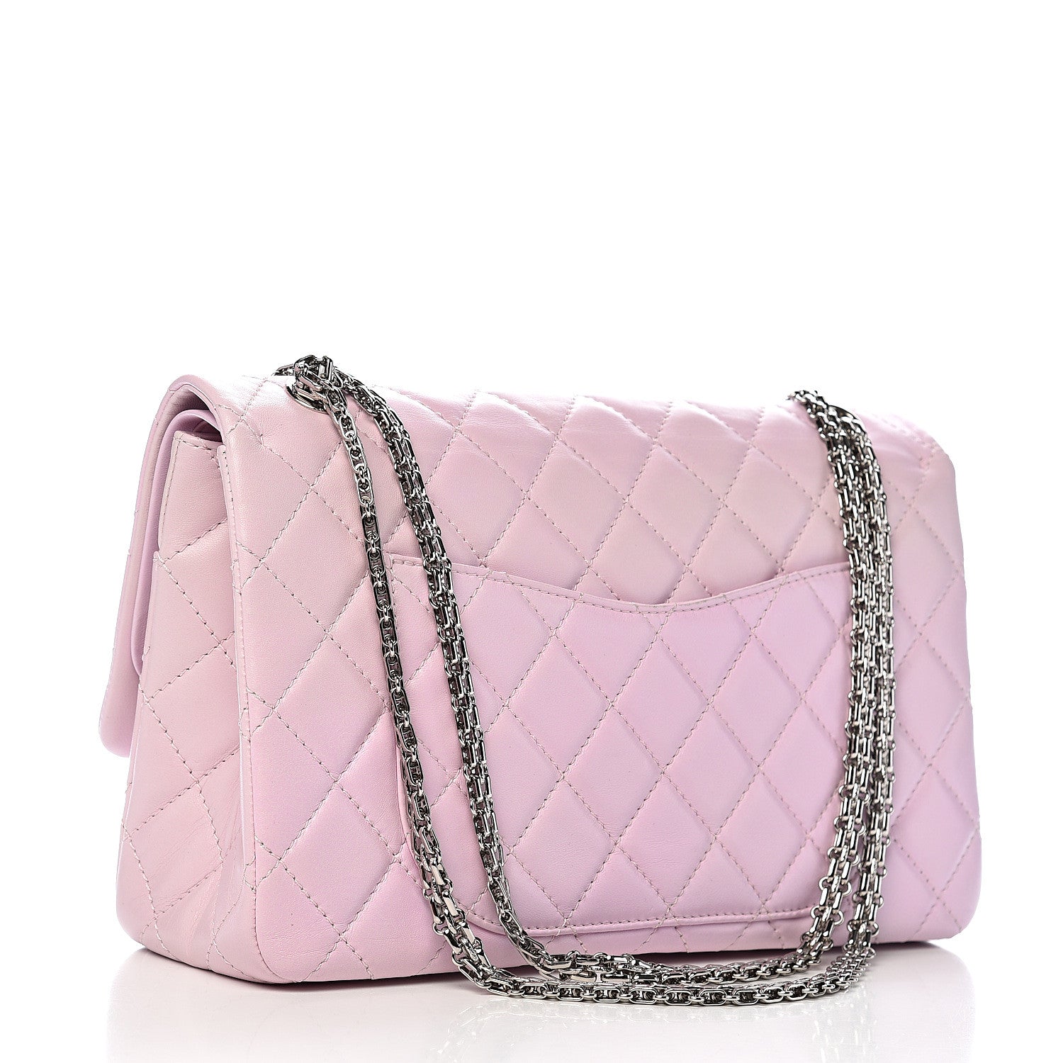 Chanel Lambskin Degrade Quilted 2.55 Reissue 227 Flap Pink 3 of 14